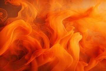 Mystifying Smoke orange texture horror. Steam magic. Generate Ai