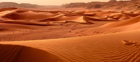 Fototapeta na wymiar Captivating sahara desert landscape in egypt with mesmerizing rolling sand dunes