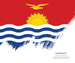 Flag of Kiribati, vector illustration