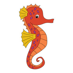 Colorful Seahorse Clipart for Lovers of Sea Animals and Aquatic Life