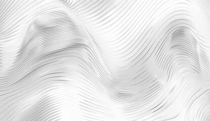 Light grey and white pattern with thin lines, geometric background for design Vector simple elegant linear wallpaper with wavy stripes in modern style Generative AI