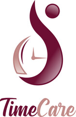 Time Care Logo Template Design Vector. Design Concept, Creative Symbol, Icon. Time travel logo illustration clock vector design.
