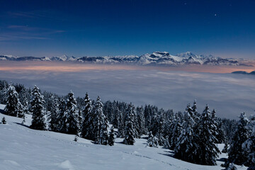 Semnoz sous la lune