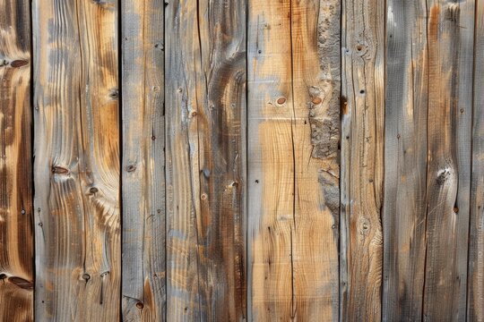old brown rustic light bright wooden boards fence texture - wood background