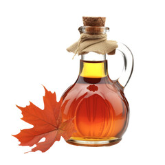 maple syrup isolated on transparent background With clipping path. cut out. 3d render