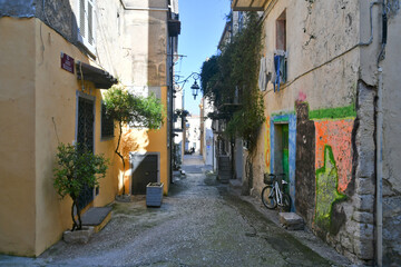 A street in San Felice Circeo, a medieval village in Lazio, Italy.