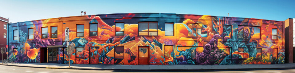 Let the city streets become your canvas with a vibrant street art mural as your inspiration.