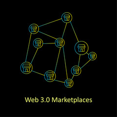 Web 3.0 Marketplaces: Web 3.0 Marketplace Icon - The Future of E-commerce