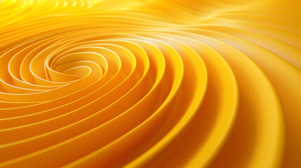 Abstract Yellow Spiral Shapes Creating a Mesmerizing Vortex