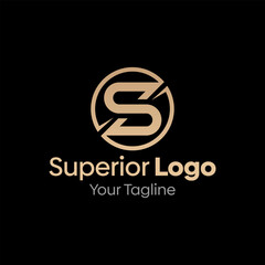 Superior Logo Design Template: Letter S Symbol. This modern alphabet-inspired logotype is perfect for Technology, Business, Organizations, Personal Branding, and more.