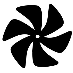 Propeller Silhouette Vector