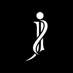 Letter J minimalist logo and icon design