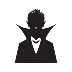Dracula silhouette: Dracula Vector Silhouette Embodying the Mystery and Allure of Count , dracula black illustration