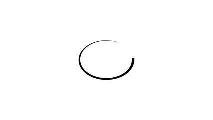 Abstract beautiful circle loading icon background 4k illustration.