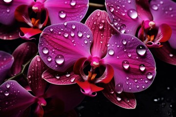 Spa orchids drops. Meditation relax. Generate Ai