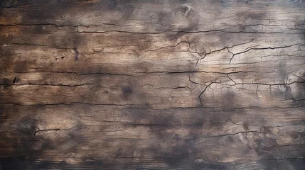 Foto op Aluminium Close-up view of detailed burnt wood grain texture © Yeti Studio