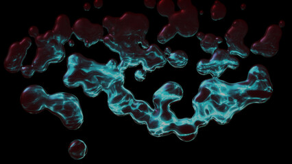 Abstract liquid white color water drop background illustration. 	
