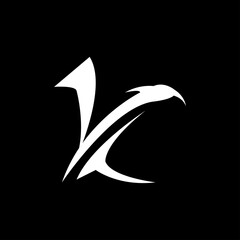 Letter k minimalist logo and icon design