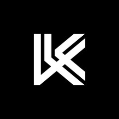 Fototapeta premium Letter k minimalist logo and icon design