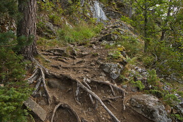 Hiking trail from Glomnes to Segestad, Norway, Europe
