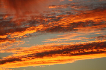 sunset in the sky