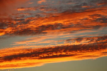 Fototapeta premium sunset in the sky