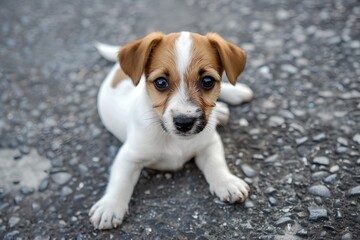 Jack russel puppy portrait