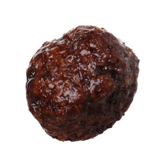 Tasty chocolate cereal ball isolated on white