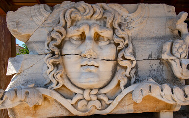 The Temple of Apollo at Didyma antique city in Didim, Aydin - Turkey

