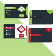 Fototapeta premium Double sided modern business card , 
