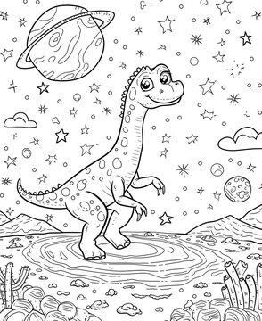 Dinosaurs coloring pages for kids