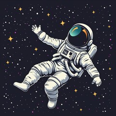 cartoon astronaut.