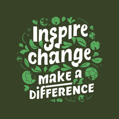 Naklejka premium Vector illustration earth day tshirt design template. Earth day typography. Earth day lettering