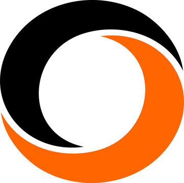Letter O minimalist logo and icon design