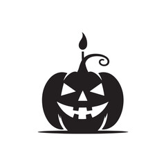 MobileGlowing Gourds: Vector Jack-o'-Lantern Silhouettes Illuminating the Spirit of Halloween. Pumpkin vector, Jack-o'-lantern black illustration.