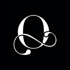 Letter O minimalist logo and icon design