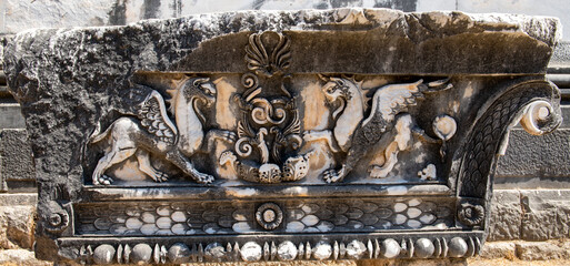 The Temple of Apollo at Didyma antique city in Didim, Aydin - Turkey

