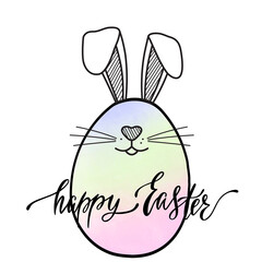easter bunny with egg © betania