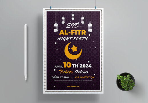 Eid Al Fitr Party Flyer Template