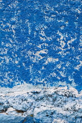 Blue and white abstract art painting background. Painting blue sea.