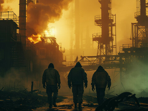 Develop a plot outline for a thriller novel set in an industrial factory, where a series of mysterious accidents and disappearances plague the workers tasked with gold smelting, high detailed