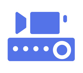 Video media Related Colored Icon Pack