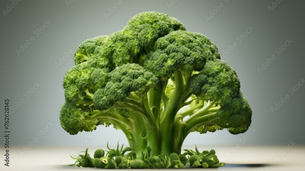 Poster generative ai juicy broccoli display