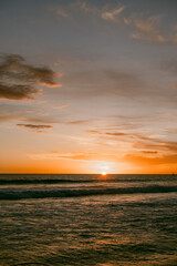 Vertical photo of sunset in Oceanside California