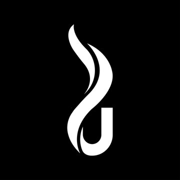 Letter U minimalist logo and icon design