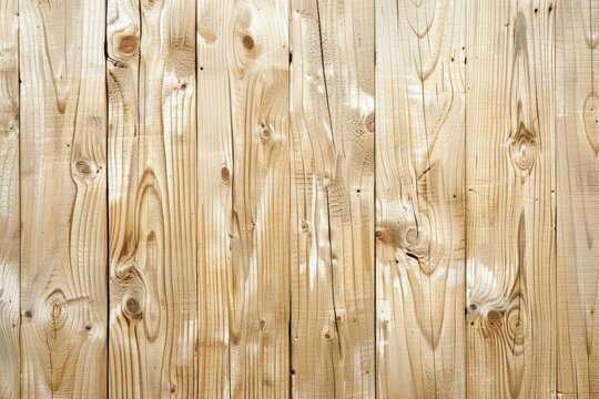 Wooden board empty table top. Top view. Light wooden table or floor. Light board texture