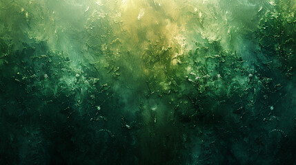 Fototapeta na wymiar Green background grainy gradient abstract dark light