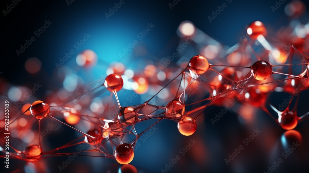 Wall mural dna molecule background. science and medical background.