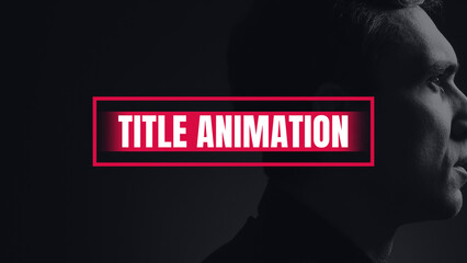 Stylish and Minimal Title Animation with Box Design - obrazy, fototapety, plakaty