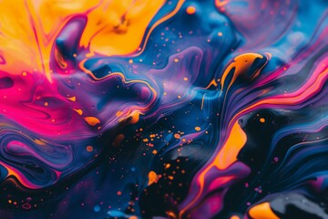 Fototapeta na wymiar Neon Colors Swirling Flow illustration, Neon swirling flow background, neon background, background, neon colorfully background, colorful background 